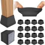 16 Pcs Square Chair Leg Floor Protector, Silicone Cover, Furniture. Fixed Price $26.67.