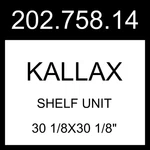 Ikea Kallax Shelf Unit White 1/8X30 1/8" 202.758.14. Fixed Price $201.99.