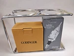 3PC Combo Of Stainless Steel Countertop Wine Rack + Chrysler Stopper Coaster. Fixed Price $69.95.