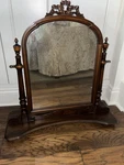 Antique Victorian Mahogany Dresser Mirror Adjustable Shaving C. 1900. Fixed Price $295.00.