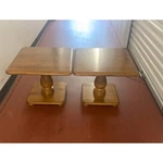 Ethan Allen American Traditional Heirloom Pedestal Solid Maple End Table 10-8642. Fixed Price $850.00.