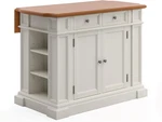 Charming Americana Off-white Kitchen Island For Stylish Home Cooking. Fixed Price $1148.99.