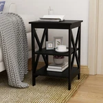 Oxford Small Side Table Black-mdf Material Legs Easy To Assemble. Fixed Price $58.00.