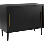 Crosley Furniture Everett Wood Media Console Table In Matte Black. Fixed Price $380.99.