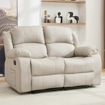 Reclining Loveseat Recliner Sofa, 2 Leather Couch With Side. Fixed Price $636.99.
