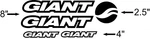 Custom Giant Bike Frame Decal Set. Pick Your Color. Usa Seller!. Fixed Price $11.50.