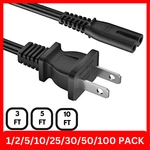 Of Standard Ac Power Cord Cable 2 Slot Figure 8 3FT 5FT 10FT Iec C7. Fixed Price $79.99.