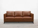 Abbyson Living Mid-century Modern Premium Top Grain 3-SEATER Leather Sofa Brown. Fixed Price $640.00.