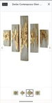 Delvan Contemporary Glam Wall Art - Set Of 5. Signature Series By Ashley. Fixed Price $99.94.