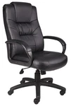 Boss Executive High Back Leatherplus Chair Model # B7501. Fixed Price $214.20.