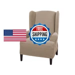 Zenna Home Maytex Pixel Stretch 1-PC Slipcover Wing Chair Sand 4300315. Fixed Price $41.99.