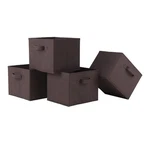 Winsome Capri Foldable Transitional Fabric Baskets Chocolate (set Of 4). Fixed Price $41.56.