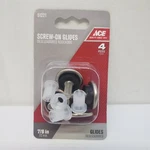 Ace Screw On Metal Glides 7/8" Round Pcs. #51221 9449. Fixed Price $11.75.