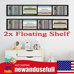 2X Floating Shelf Wall-mounted Cd Dvd Rack Media Storage Organizer Shelves. Fixed Price $48.54.