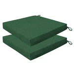 Outdoor Essentials Set Of 2 Square Seat Pads, 19, Hampton Texture Hunter.... Fixed Price $69.52.