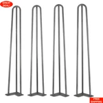 1/2 In. Dia. 28 Mid-century Modern Raw Steel Hairpin Table Legs (4-PACK). Fixed Price $51.99.