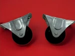 (2) Shepherd 210 Lbs. Load Rating 3 In. Polypropylene Wheel Rigid Plate Casters!. Fixed Price $13.95.