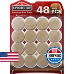 X-protector 48 Beige Felt Furniture Pads Chair Floor Protectors Hardwood. Fixed Price $19.52.