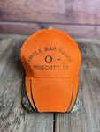 Realtree Circle Bar Ranch Truscott Tx Orange/camo Baseball Cap, New, Adjustable. Fixed Price $15.00.