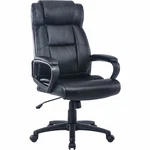 Lorell High-back Executive Chair Black Seat Color Bonded Leather Material-. Fixed Price $195.00.