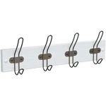 White Rack Wall Mounted - Elegant Rail With 4 Bronze Hooks For Tow.... Fixed Price $48.78.