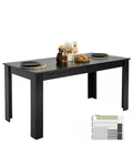 Vevor 63IN Rectangle Dining Table Wood Kitchen For 4-6 Person Black. Fixed Price $119.99.