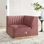 Modway Channel Tufted Performance Velvet Left Corner Chair. Fixed Price $496.80.