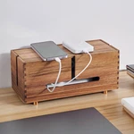 Acacia Cable Management - Wooden Cord Hider With 4 Metal Feet , Organize.... Fixed Price $48.31.