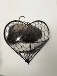Bird Nesting Material Holder Heart Shaped Hanging Wire Feeder Set Of 2. Fixed Price $21.95.