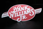 Hank Williams Jr. 3D Printed Logo Sign Wall Desk Shelf Art. Fixed Price $22.00.