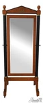 70581: Thomasville Grand Classics French Empire Style Ebony Column Cheval Mirror. Fixed Price $1695.00.