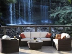 Outdoor Woven Wicker Furniture 5 Pieces Sofa Set Choice Sunbrella Fabrics. Fixed Price $4799.00.