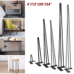 4"/12"/28"/34" Hairpin Table Legs Steel Heavy Duty Furniture Home Set Of. Fixed Price $32.99.