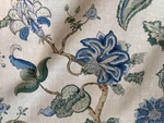 Lee Jofa Tidewater Block Blue 100% Linen Upholstery Fabric 58 Wide Bty. Fixed Price $279.99.