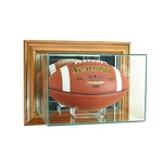 New Wall Mounted Football Display Case Glass Uv Walnut Molding Free Shipping. Fixed Price $122.47.