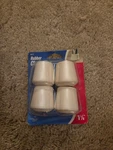 New Rubber Chair Tips 4PC White 1/8 In. Soft Touch By Waxman 4417 Table Leg. Fixed Price $12.00.