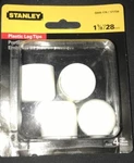 Stanley Hardware S849-176 Leg Tips 1-1/8" Round White Vinyl Pack. Fixed Price $10.99.