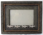 Montana Lifestyles Horse Picture Frame 9.5X8 Western Rope Wood Silver Pewter. Fixed Price $29.75.