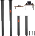 Adjustable Legs, 24-40 In Square Steel Furniture 1200 Lbs Max Load H. Fixed Price $80.68.