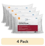 Mainstays Memory Foam Cluster Standard Queen Bed Pillow Antimicrobial 4-PACK. Fixed Price $37.99.