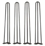 Wen TL28B 28-INCH Mid-century Modern Satin Black Hairpin Table Legs (4-PACK). Fixed Price $56.80.