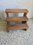 Wooden 3-TIER Display Stand Shelf Riser For Cupcake Collections Booth Stuff. Fixed Price $50.00.