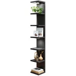 Black Shelves 7 Tier Wall Mounted Shelf Unit Floating With Led Lights.... Fixed Price $142.68.