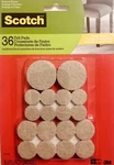 3M Scotch 1 X 36 Felt Pads Value Pack Beige Assorted Sizes Model SP842 Bnip. Fixed Price $10.86.