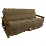 Blazing Needles Solid Microsuede Double Corded 8 9-INCH Full Futon Slipcover. Fixed Price $55.87.