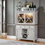 Liberty Furniture Ocean Isle Hutch & Buffet - White. Fixed Price $1429.99.