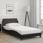 Bed Frame "dover" Platform Black 39.4"X74.8" Twin Faux Leather Vidaxl. Fixed Price $130.99.