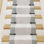 Polished Solid Aluminium Carpet Clip Stair Holder Pair. Fixed Price $16.99.