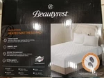 Beautyrest Full White Heated Mattress Pad Scotchgard Smart Home Compatible New. Fixed Price $58.59.