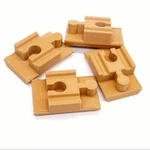 *wood Color* Duplo Brick Adapter (4 Pack) For Brio Bigjigs Ikea Wooden Toy Train. Fixed Price $10.79.